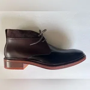 Cole Haan Mens Air Chukka Boots  Brown Leather Suede Ankle C10826 Size 10W Mens Cole Haan Muir Waterproof Boots In Spiced Brown  main image 3